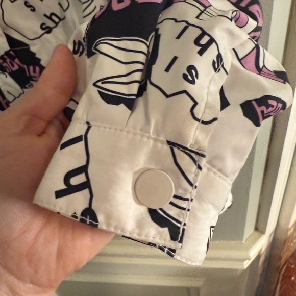 Kids Happy Bunny Jacket - White and Pink 8 - Picture 3 of 9